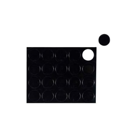 Bi-Silque MasterVision Black Circle Magnets, Pack of 20 FM1605